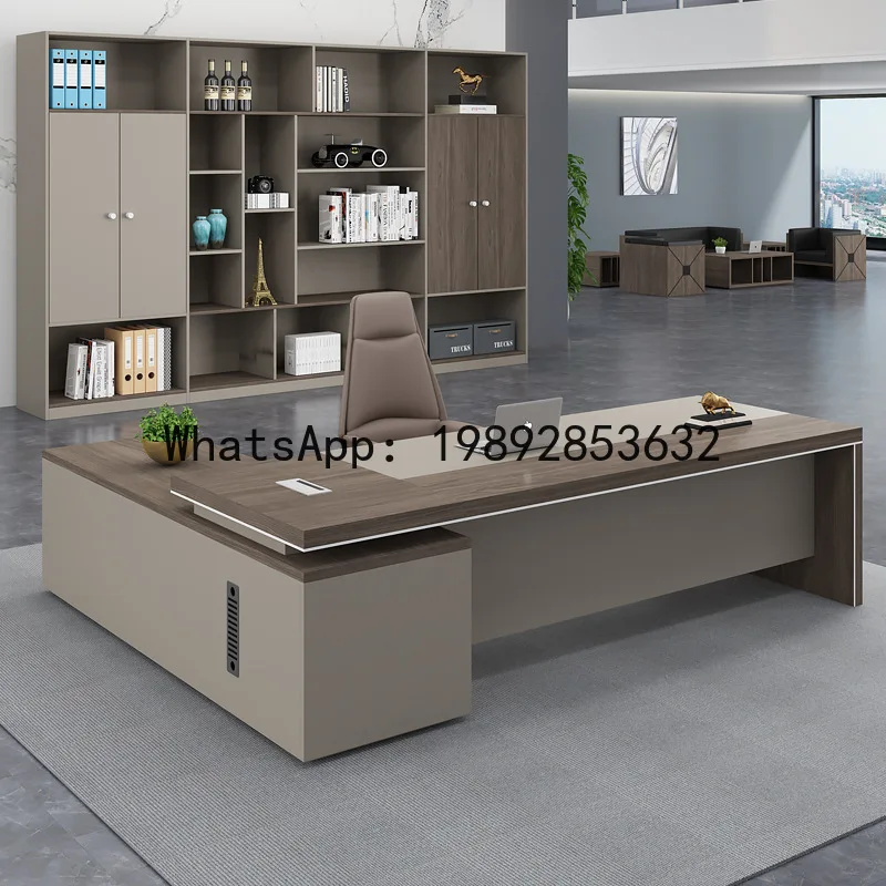 Office Chair - โต๊ะทำงานผู้บริหาร H5.15 โต๊ะสำนักงาน เฟอร์นิเจอร์สำนักงาน โต๊ะประธานบริษัท โต๊ะผู้จัดการ