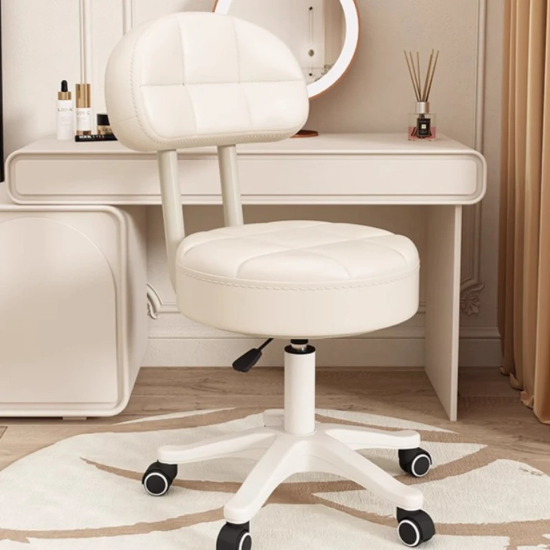 Office Stool - เก้าอี้คอมพิวเตอร์อเนกประสงค์ เก้าอี้สำนักงาน เก้าอี้อ่านหนังสือในหอพัก เก้าอี้พนักพิง เก้าอี้โต๊ะทำงานที่บ้าน