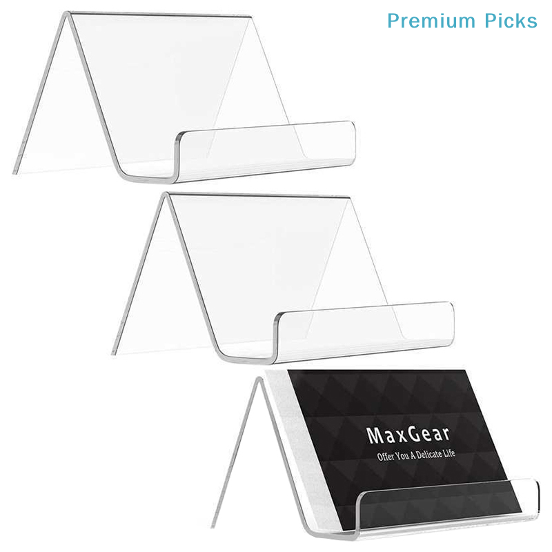 Office Furniture Brands - ที่วางนามบัตรอะคริลิกใสแบบพกพาสำหรับโต๊ะทำงาน ชั้นวางของ กล่องเก็บของ ที่วางโชว์สินค้า อุปกรณ์สำนักงานและร้านอาหาร