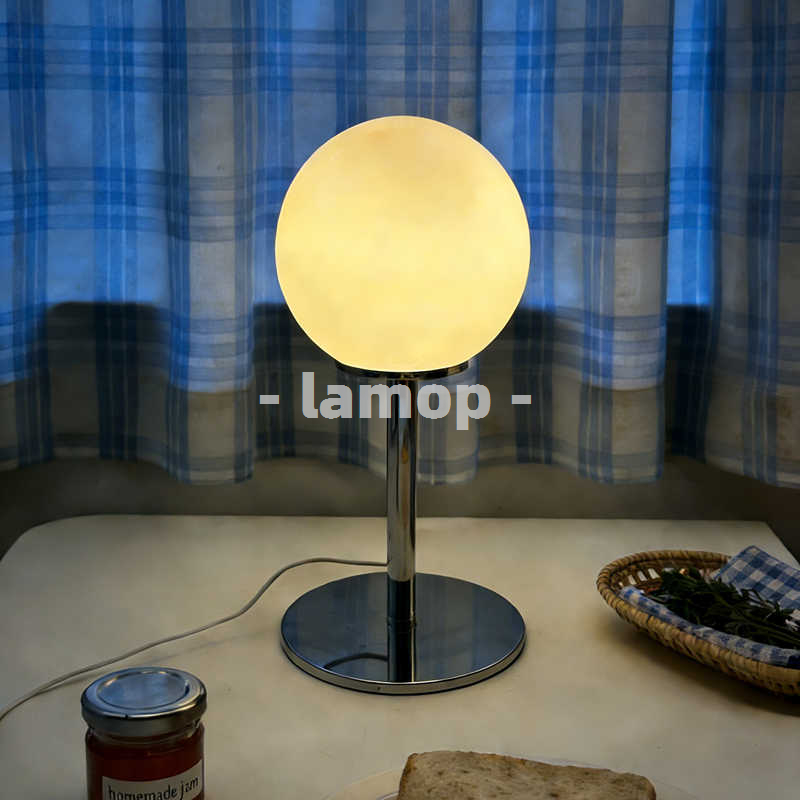 โคมไฟตั้งโต๊ะทรงกลมสีขาวนม โคร - Desk Lamp บทวิจารณ์และราคา
