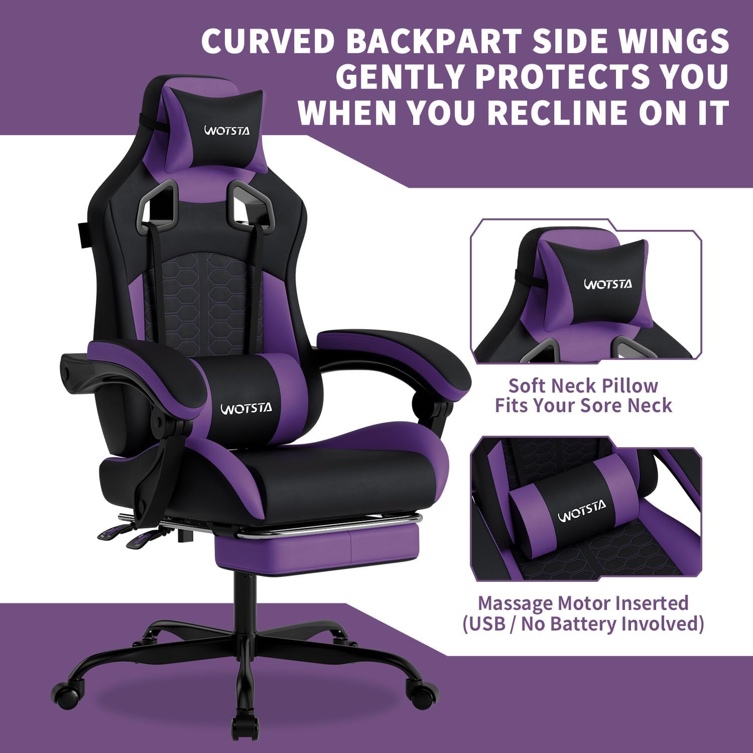 เก้าอี้เกมมิ่งพร้อมฟังก์ชันนวด - Office Chair บทวิจารณ์และราคา